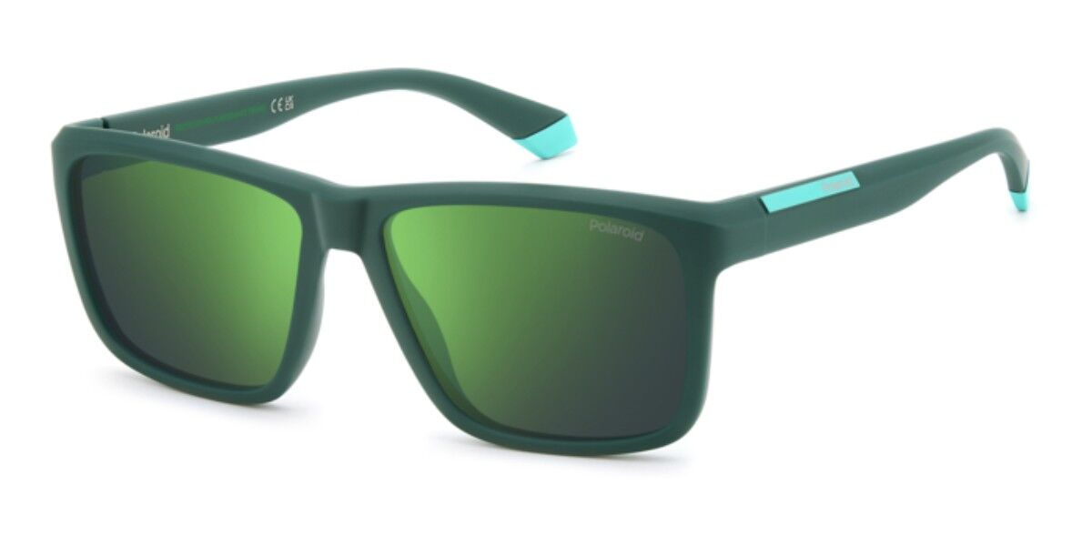 Polaroid PLD 2164/S Polarized 2ML/5Z, Blue frame, Grey Green Mirror lenses