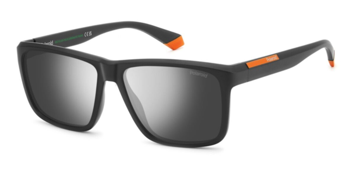 Polaroid PLD 2164/S Polarized RC2/EX, Black frame, Grey Silver Mirror lenses