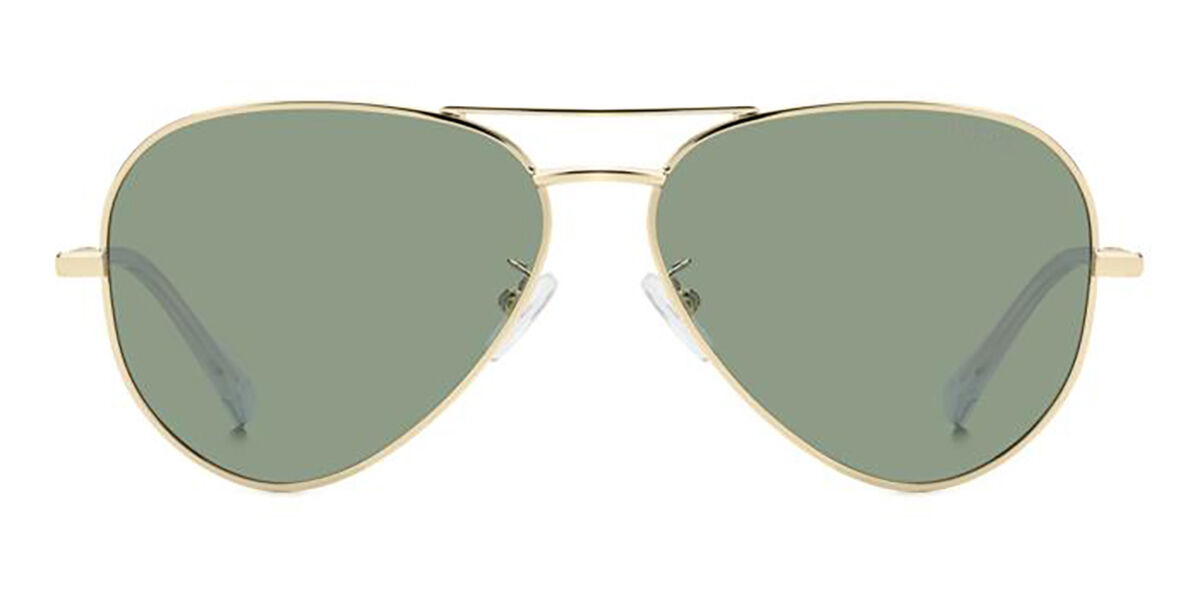 Polaroid PLD 4186/G/S/X Asian Fit Polarized J5G/UC, Gold frame, Green lenses