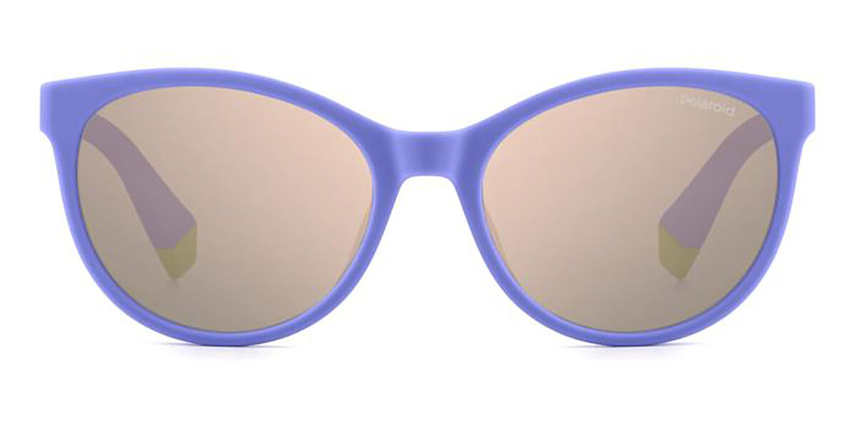 Polaroid PLD 8065/S Kids Polarized 789/JQ, Purple frame, Rose Gold Mirror Multilayer lenses
