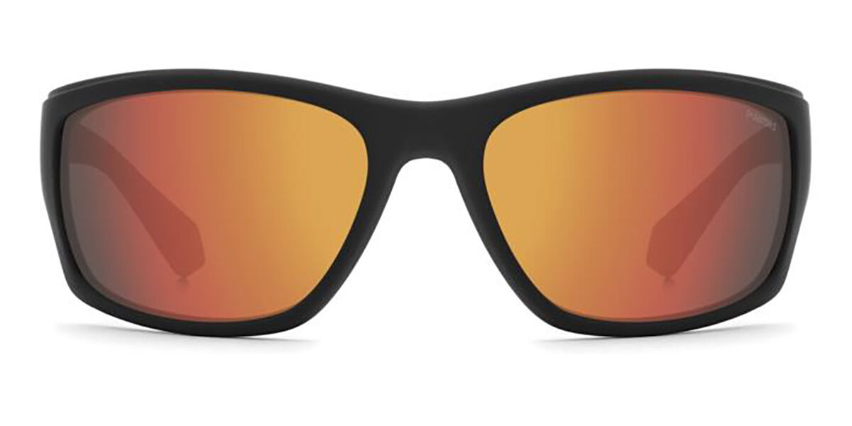 Polaroid PLD 2135/S Polarized BLX/OZ, Black frame, Red Multilayer Mirror lenses