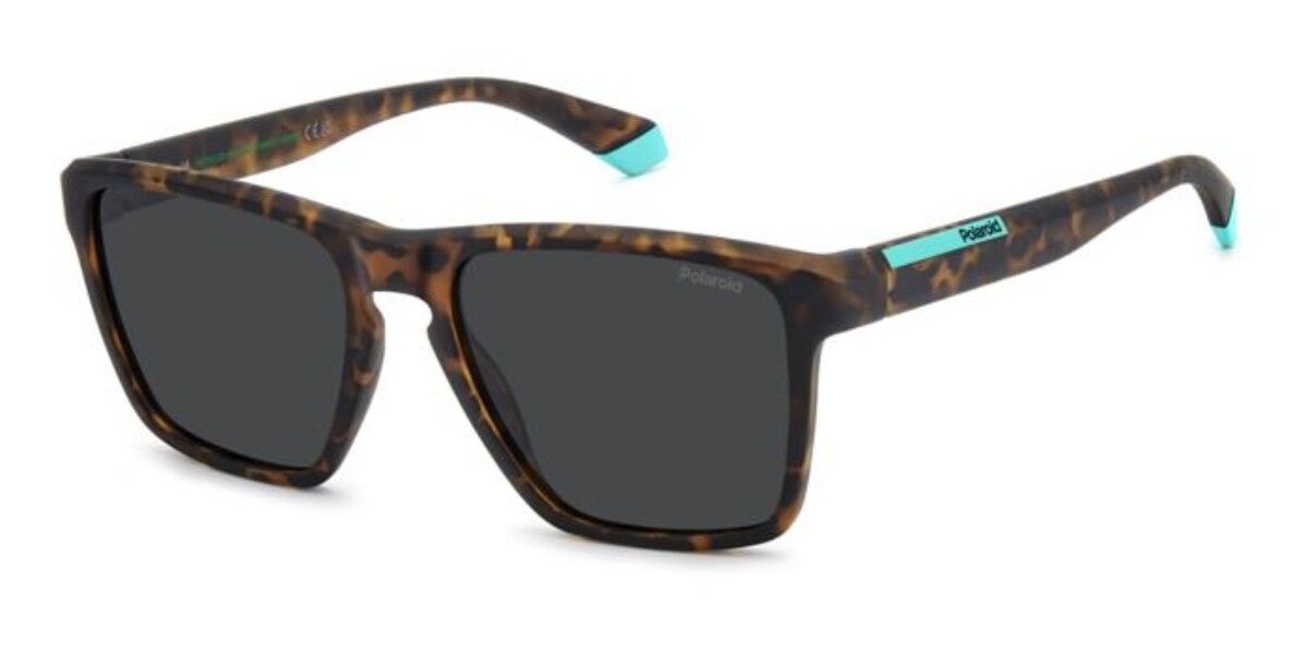 Polaroid PLD 2167/S Polarized N9P/M9, Tortoiseshell frame, Solid Grey lenses