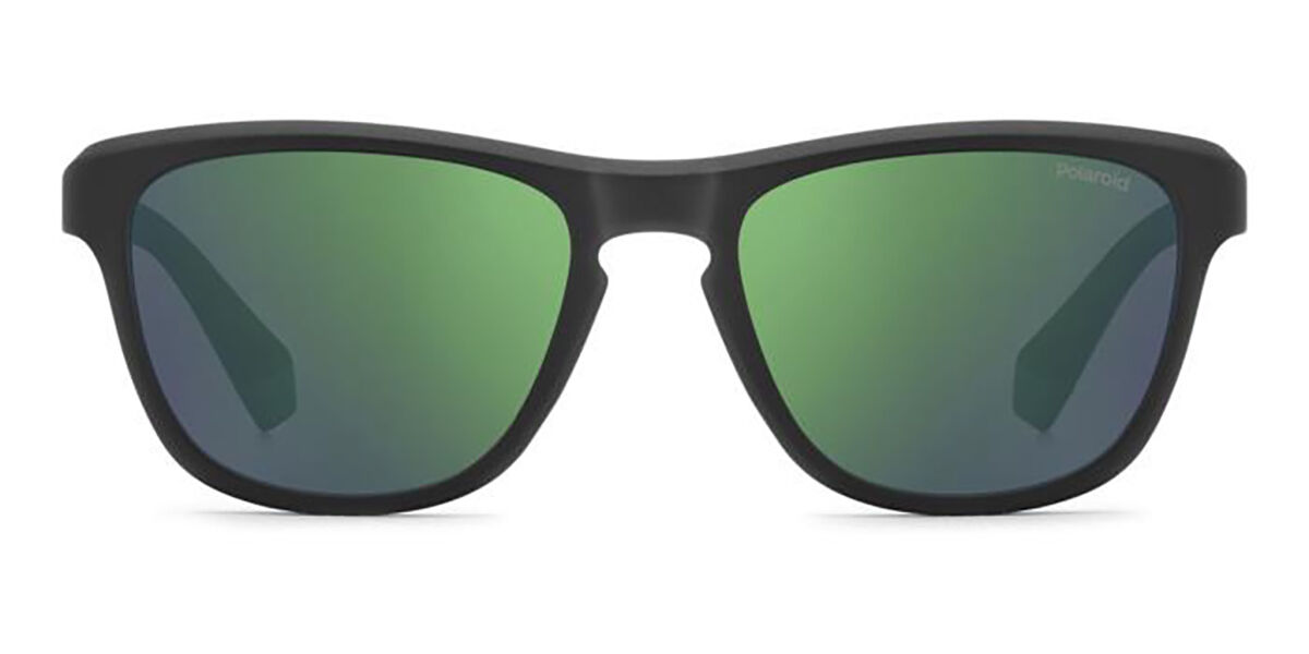 Polaroid PLD 2168/S Polarized 3OL/5Z, Black frame, Grey Green Mirror lenses