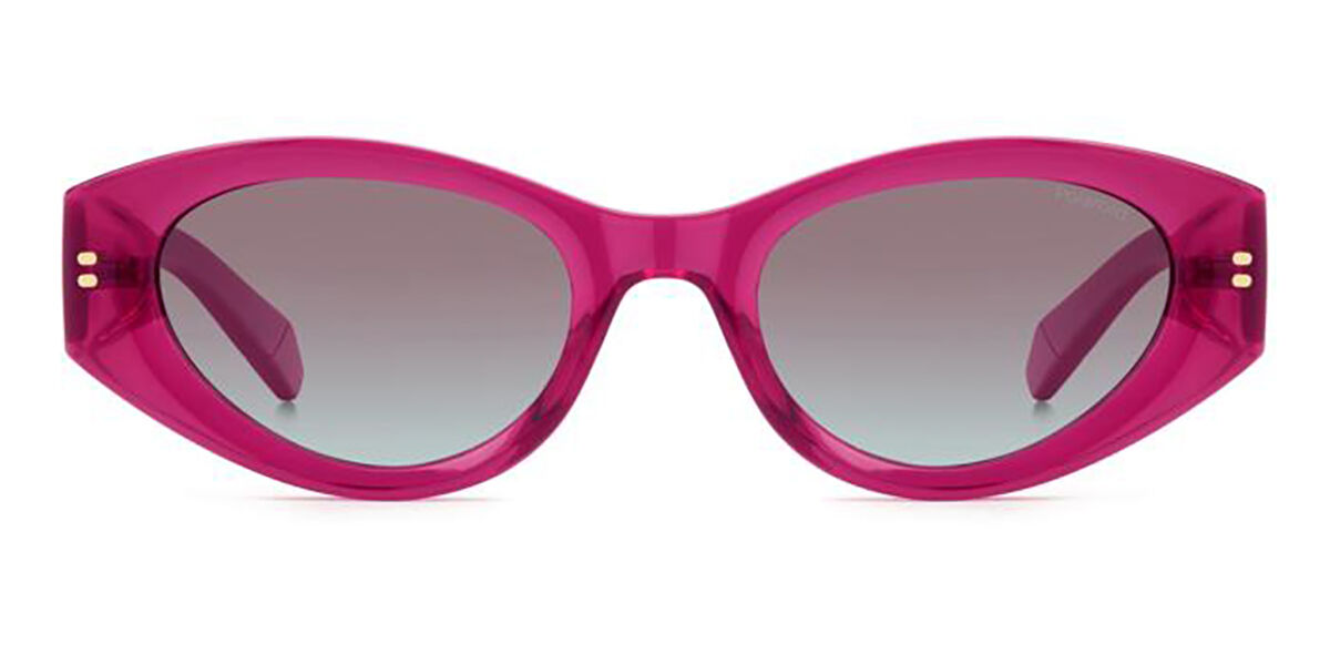 Polaroid PLD 6243/S/X Polarized MU1/JR, Pink frame, Gradient Burgundy lenses