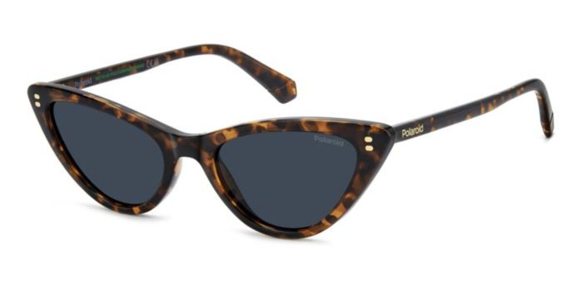 Polaroid PLD 6246/S Polarized 086/C3, Tortoiseshell frame, Solid Blue lenses