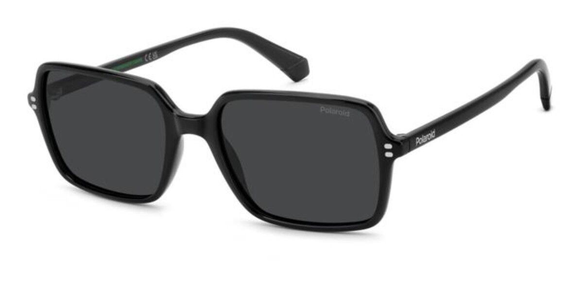 Polaroid PLD 6247/S Polarized 807/M9, Black frame, Solid Grey lenses