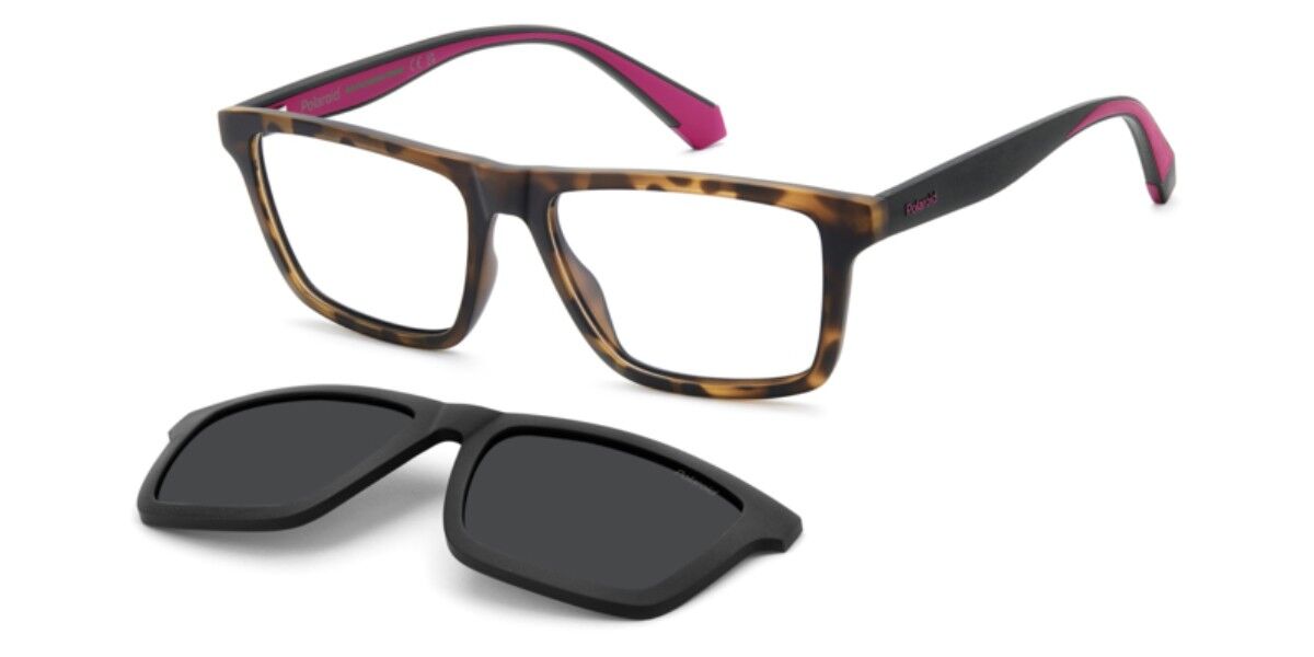 Polaroid PLD D590/C with Clip-on N9P/M9, Tortoiseshell frame