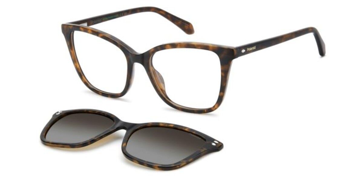 Polaroid PLD D603/C with Clip-On 086/LA, Tortoiseshell frame