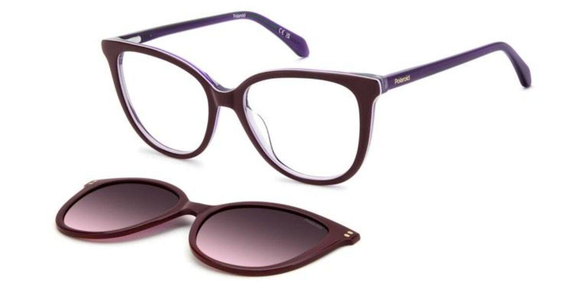 Polaroid PLD D605/C with Clip-On B3V/XW, Purple frame