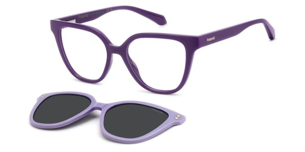 Polaroid PLD D852/C Kids with Clip-On B3V/M9, Purple frame