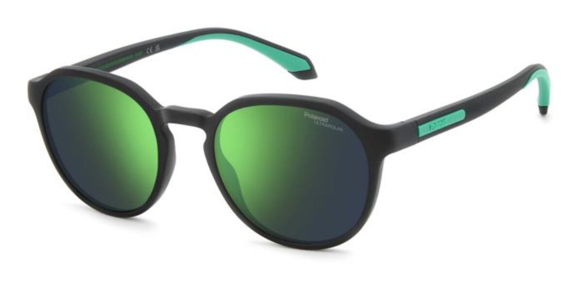 Polaroid PLD 2170/S/X Polarized 3OL/78, Black frame, Green Mirror lenses