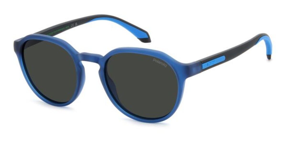 Polaroid PLD 2170/S/X Polarized FLL/M9, Blue frame, Solid Grey lenses