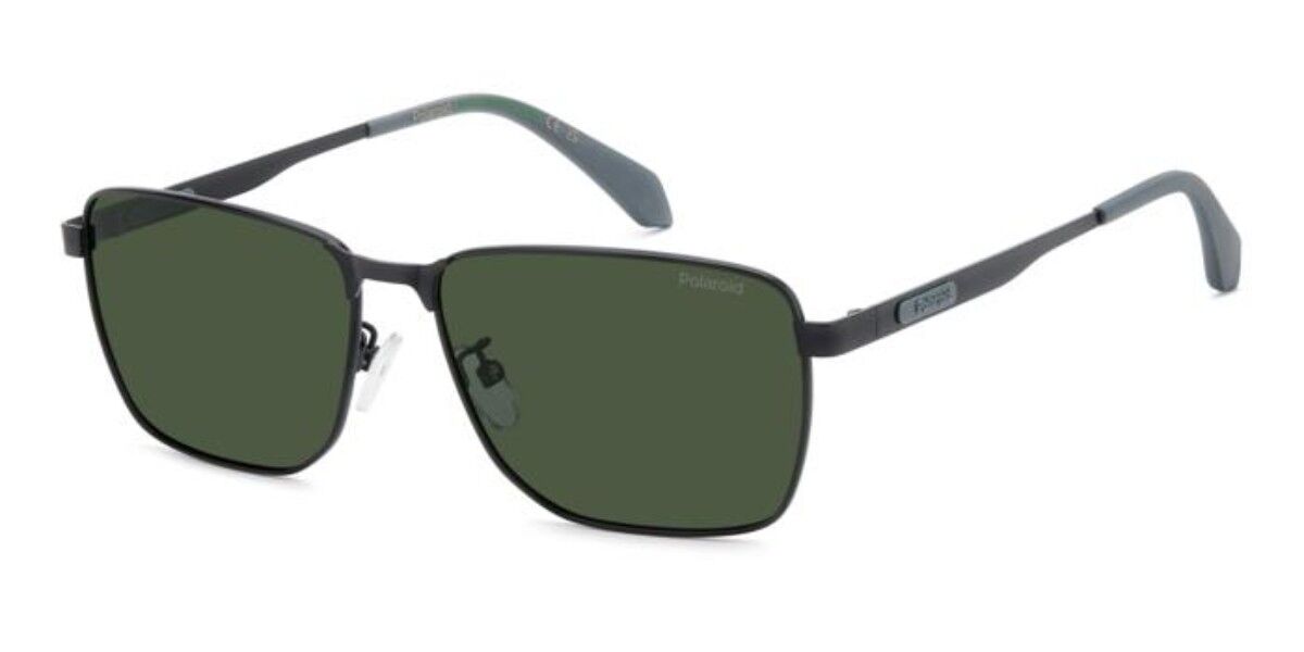 Polaroid PLD 2171/G/S/X Asian Fit Polarized 124/UC, Black frame, Solid Green lenses