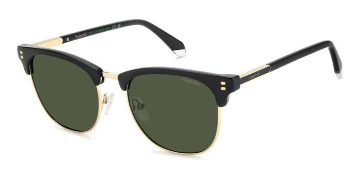 Polaroid PLD 4196/S/X Polarized 2M2/UC, Black frame, Solid Green lenses