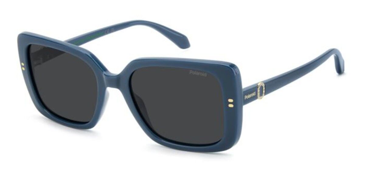 Polaroid PLD 4199/S/X Polarized ZI9/M9, Blue frame, Solid Grey lenses