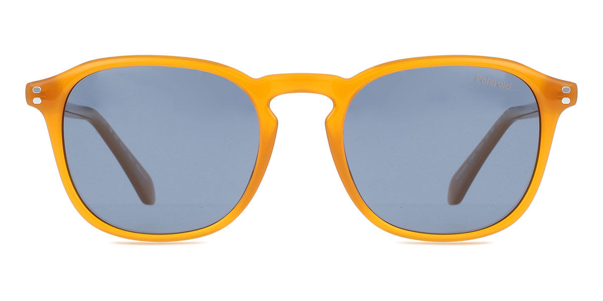 Polaroid PLD 4203/S/X Polarized L7Q/C3, Orange frame, Solid Blue lenses