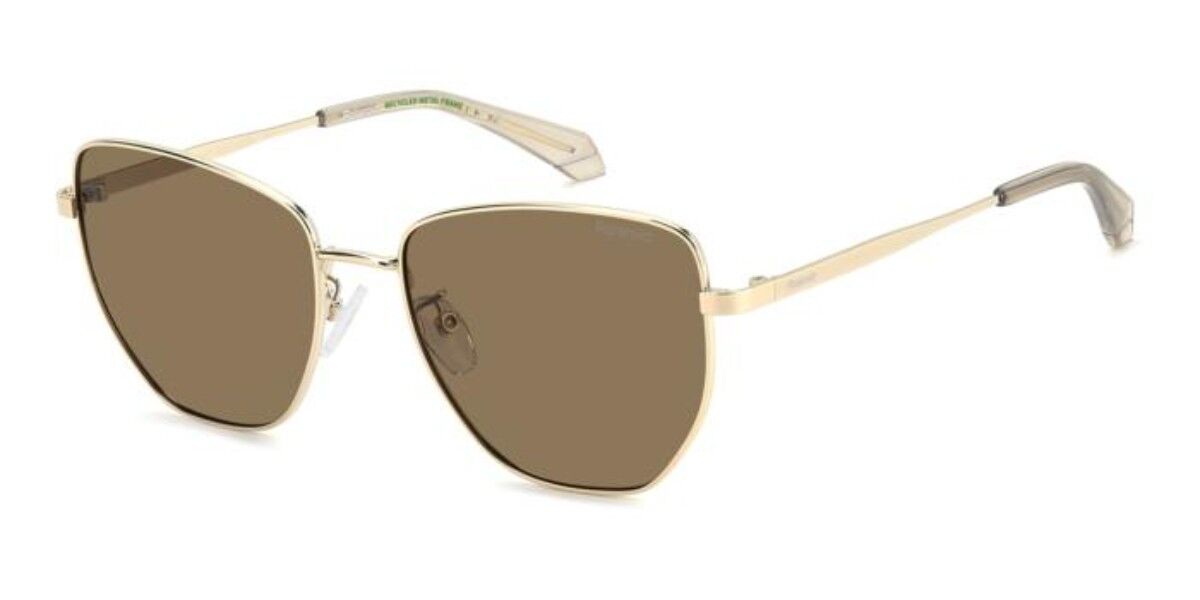 Polaroid PLD 4204/G/S/X Asian Fit Polarized 01Q/SP, Gold frame, Solid Bronze Brown lenses