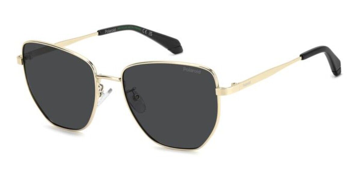 Polaroid PLD 4204/G/S/X Asian Fit Polarized 2F7/M9, Gold frame, Solid Grey lenses