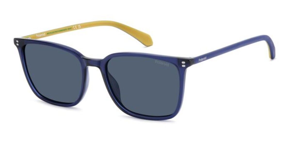 Polaroid PLD 4207/S/X Polarized PJP/C3, Blue frame, Solid Blue lenses