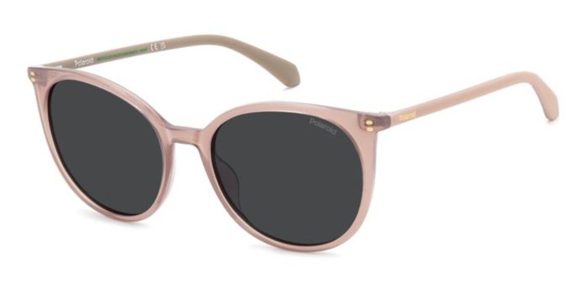 Polaroid PLD 4208/S/X Polarized 35J/M9, Pink frame, Solid Grey lenses