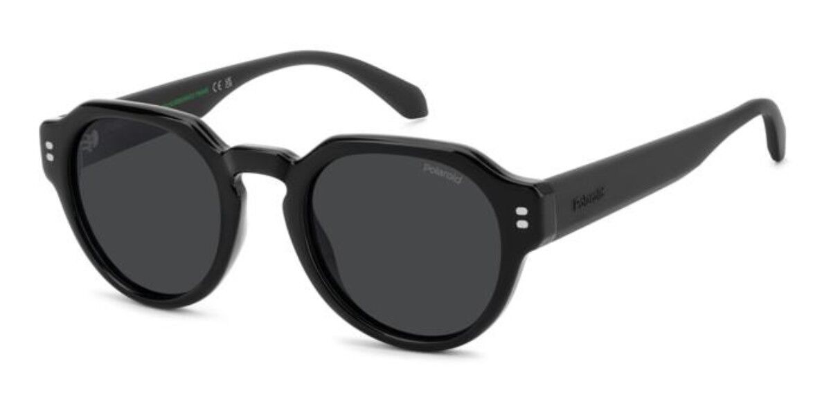 Polaroid PLD 6249/S/X Polarized 807/M9, Black frame, Solid Grey lenses