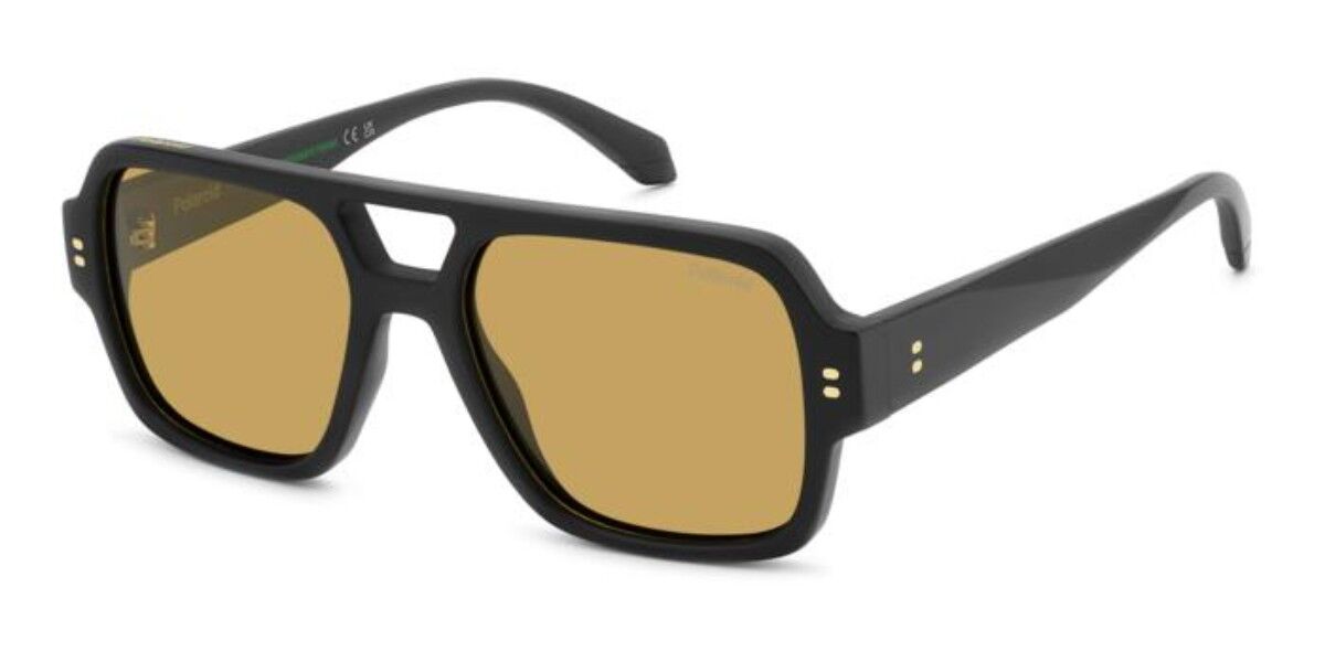 Polaroid PLD 6250/S/X Polarized 003/MU, Black frame, Solid Golden Yellow lenses