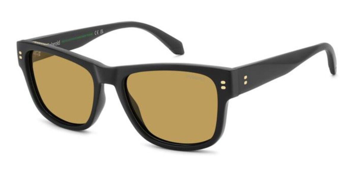 Polaroid PLD 6252/S/X Polarized 003/MU, Black frame, Solid Golden Yellow lenses