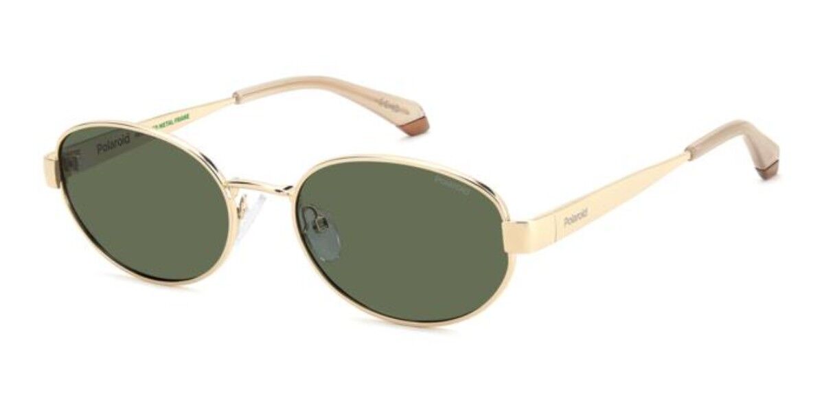 Polaroid PLD 6254/S/X Polarized 000/UC, Gold frame, Solid Green lenses