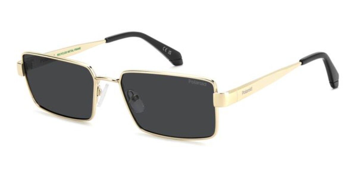 Polaroid PLD 6255/S/X Polarized 2F7/M9, Gold frame, Solid Grey lenses
