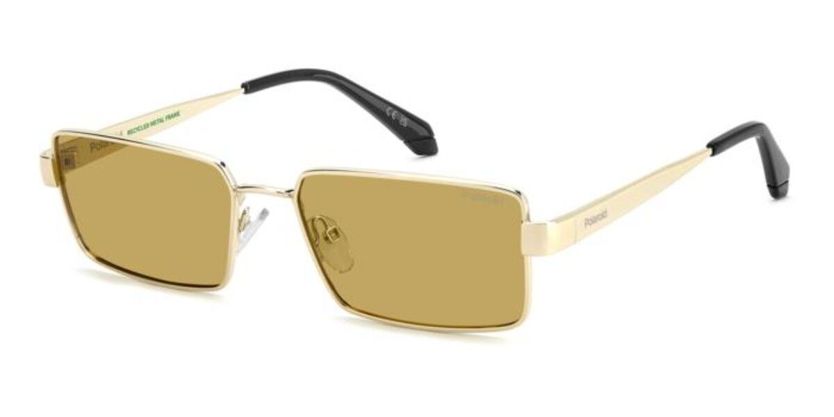 Polaroid PLD 6255/S/X Polarized LPE/MU, Gold frame, Solid Golden Yellow lenses