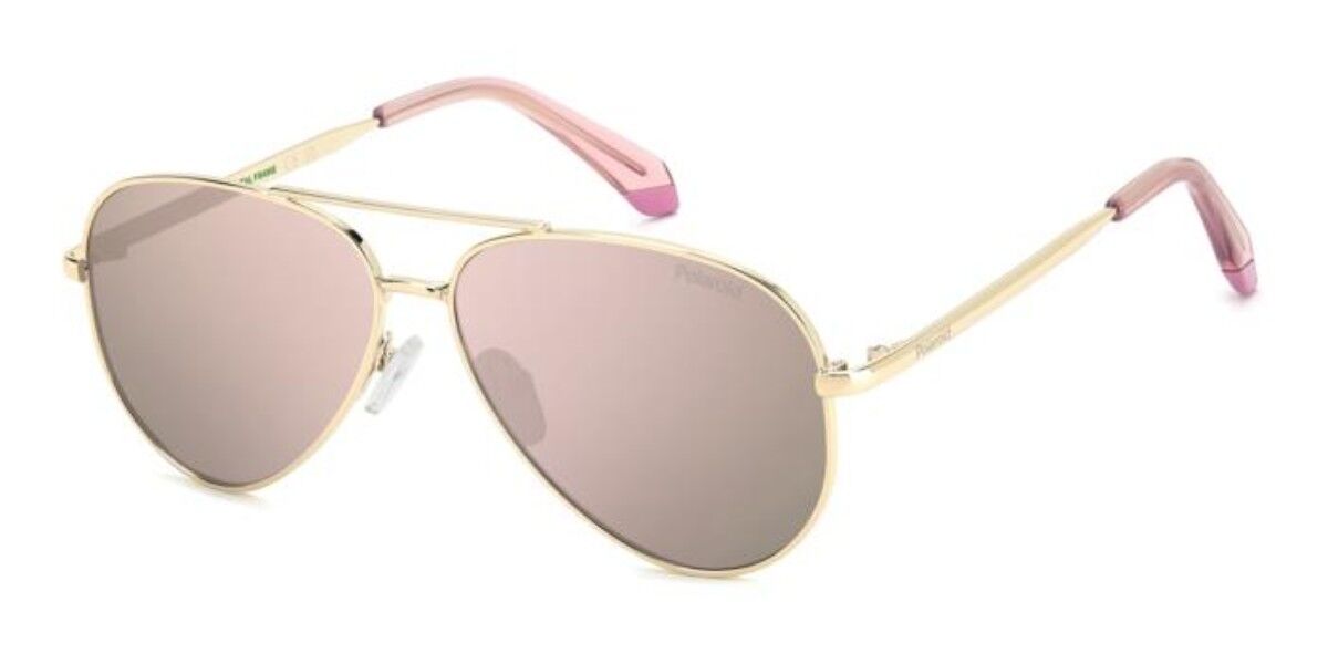 Polaroid PLD 8073/S Kids Polarized EYR/JQ, Gold frame, Rose Pink Multilayer Gold Mirror lenses