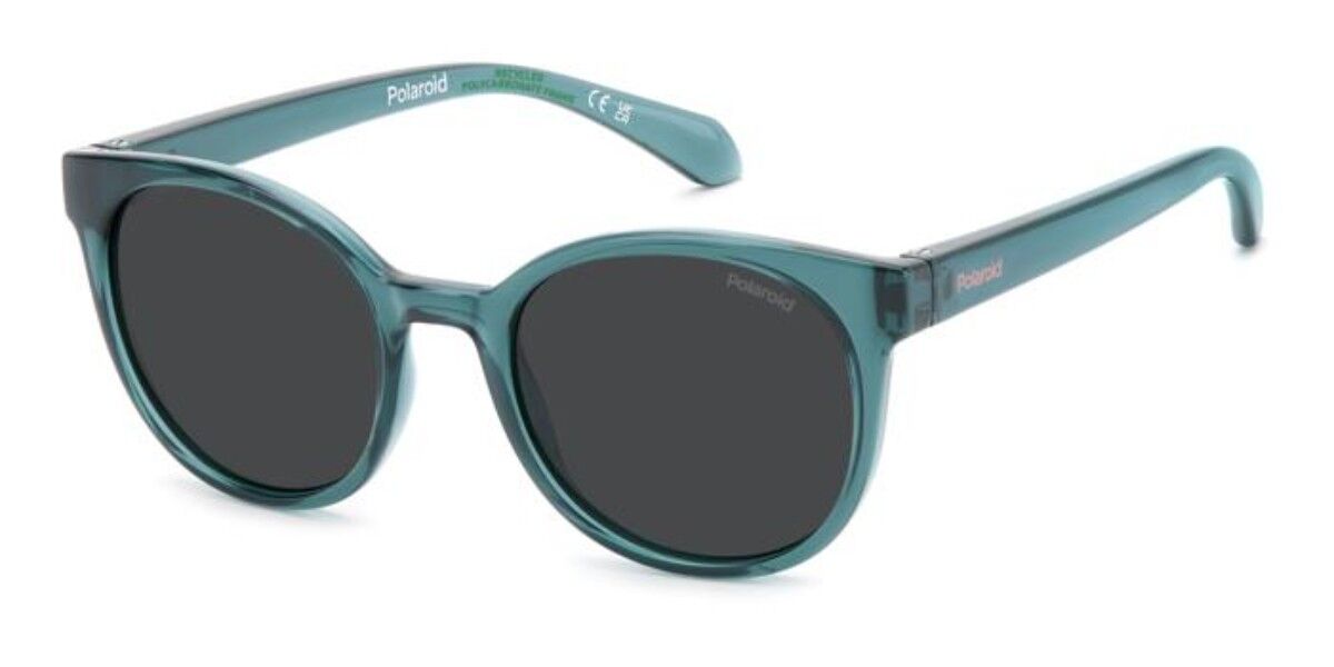 Polaroid PLD 8076/S Kids Polarized ZI9/M9, Blue frame, Solid Grey lenses
