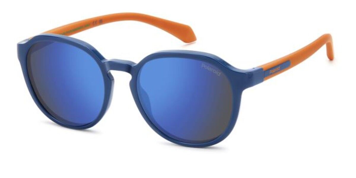 Polaroid PLD 8078/S Kids Polarized PJP/5X, Blue frame, Blue Mirror lenses