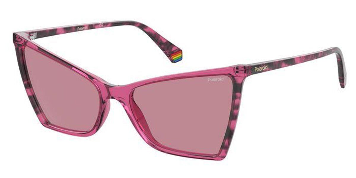 Polaroid PLD 6127/S 0T4/0F, Tortoiseshell frame, Pink lenses
