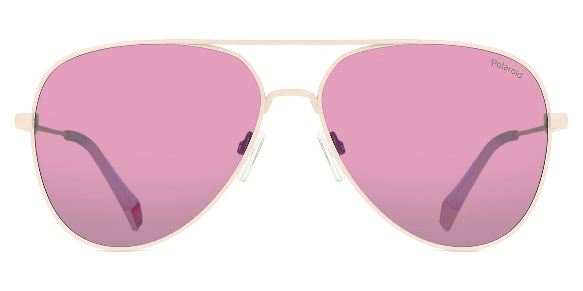 Polaroid PLD 6187/S Polarized SZJ/AI, White frame, Purple lenses