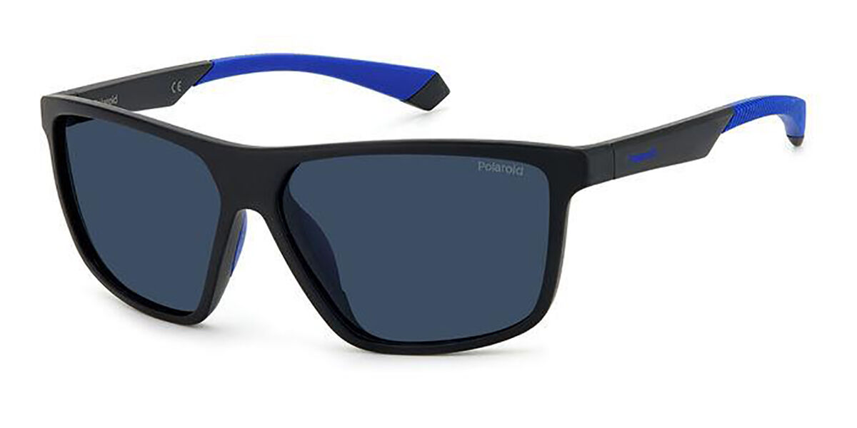 Polaroid PLD 7044/S Polarized 0VK/C3, Black frame, Blue lenses