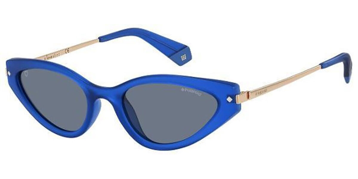 Polaroid PLD 4074/S/LI Polarized 0UJY/C3, Blue frame, Blue lenses