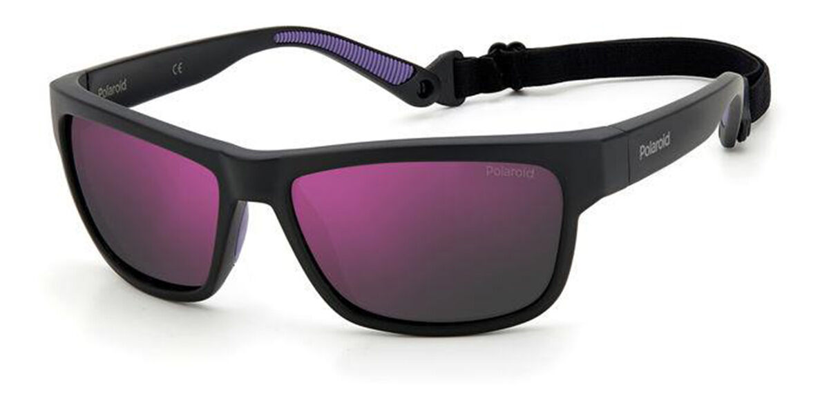 Polaroid PLD 7031/S 5F3/AI, Black frame, Purple Mirror lenses