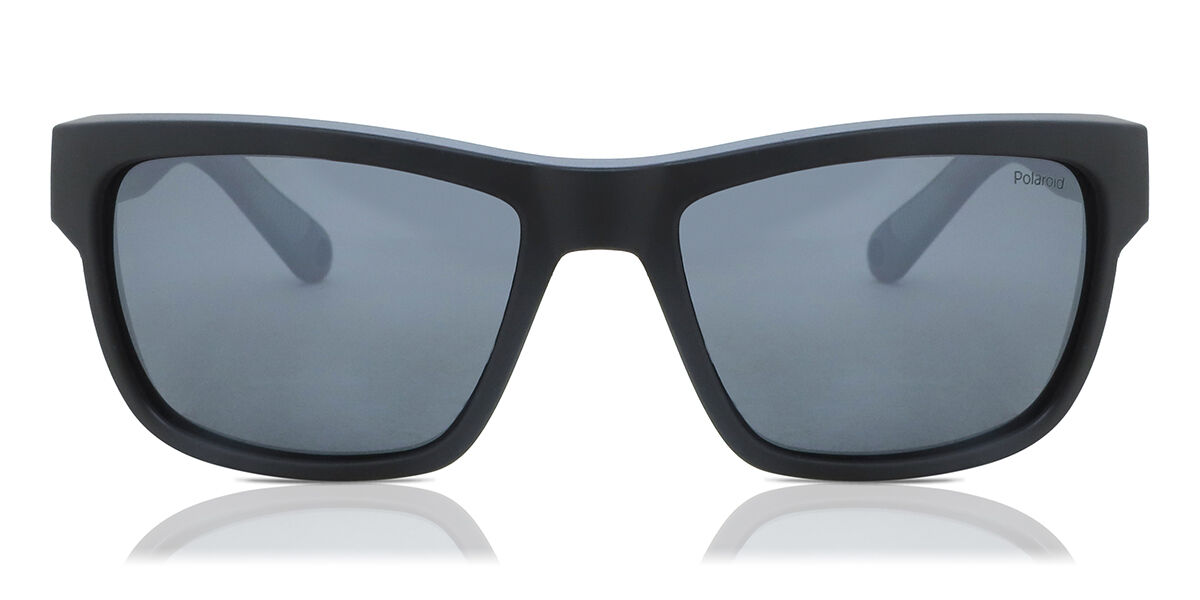 Polaroid PLD 7031/S BSC/EX, Black frame, Grey Mirror lenses