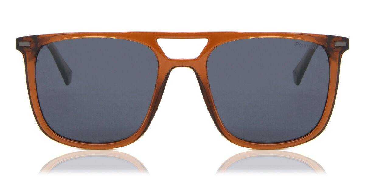 Polaroid PLD 4123/S 09Q/C3, Brown frame, Grey lenses