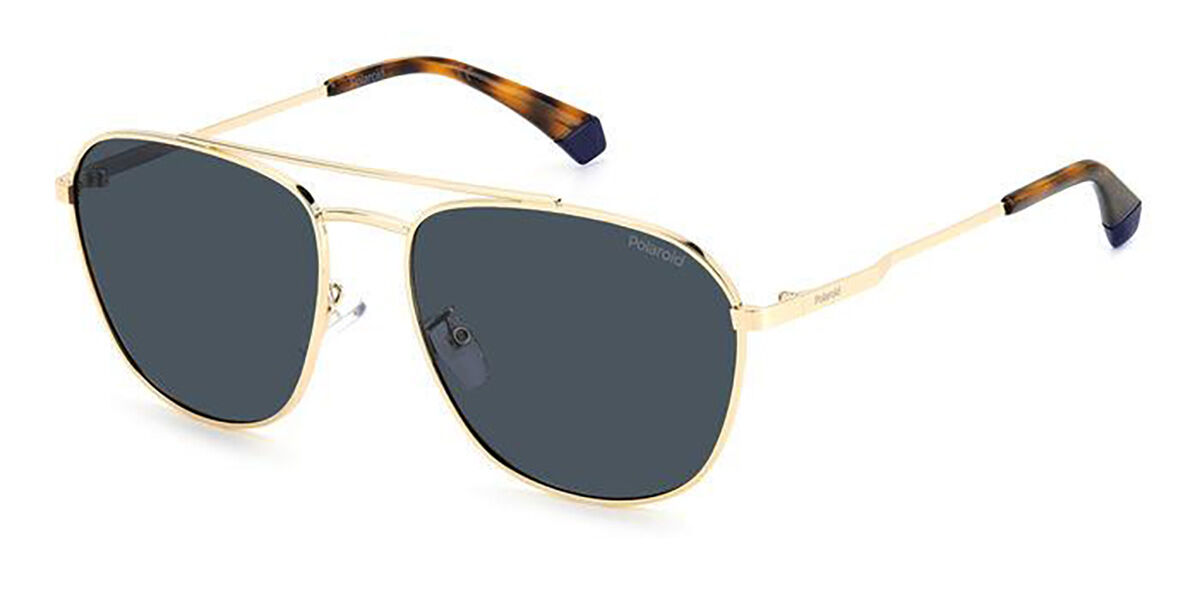 Polaroid PLD 4127/G/S Asian Fit J5G/C3, Gold frame, Grey lenses