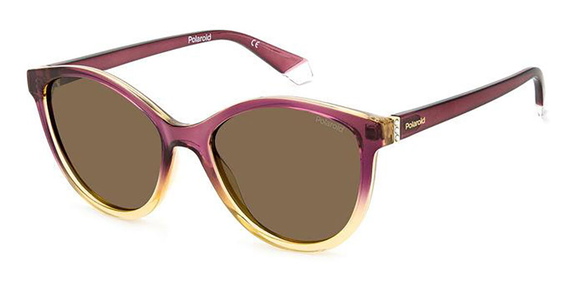 Polaroid PLD 4133/S/X S2N/SP, Yellow frame, Brown lenses