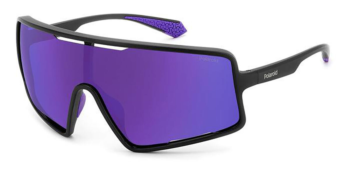 Polaroid PLD 7045/S 5F3/MF, Black frame, Purple Mirror lenses
