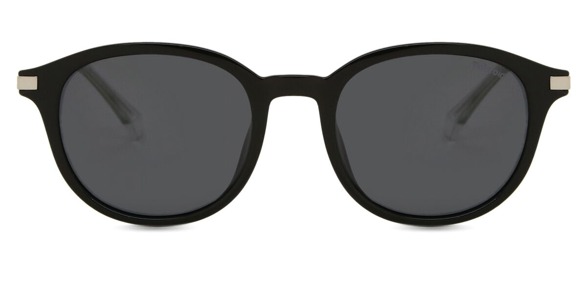 Polaroid PLD 4148/G/S/X Asian Fit Polarized 807/M9, Black frame, Grey lenses