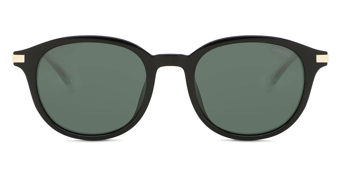 Polaroid PLD 4148/G/S/X Asian Fit Polarized 7ZJ/UC, Black frame, Green lenses