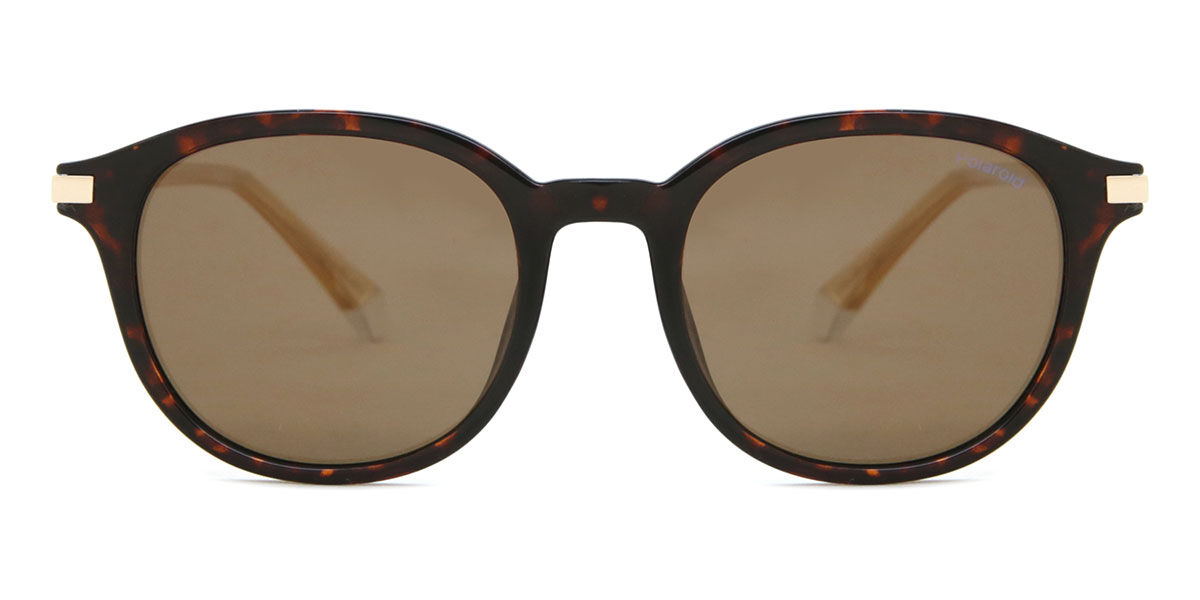 Polaroid PLD 4148/G/S/X Asian Fit Polarized 086/SP, Tortoiseshell frame, Brown lenses