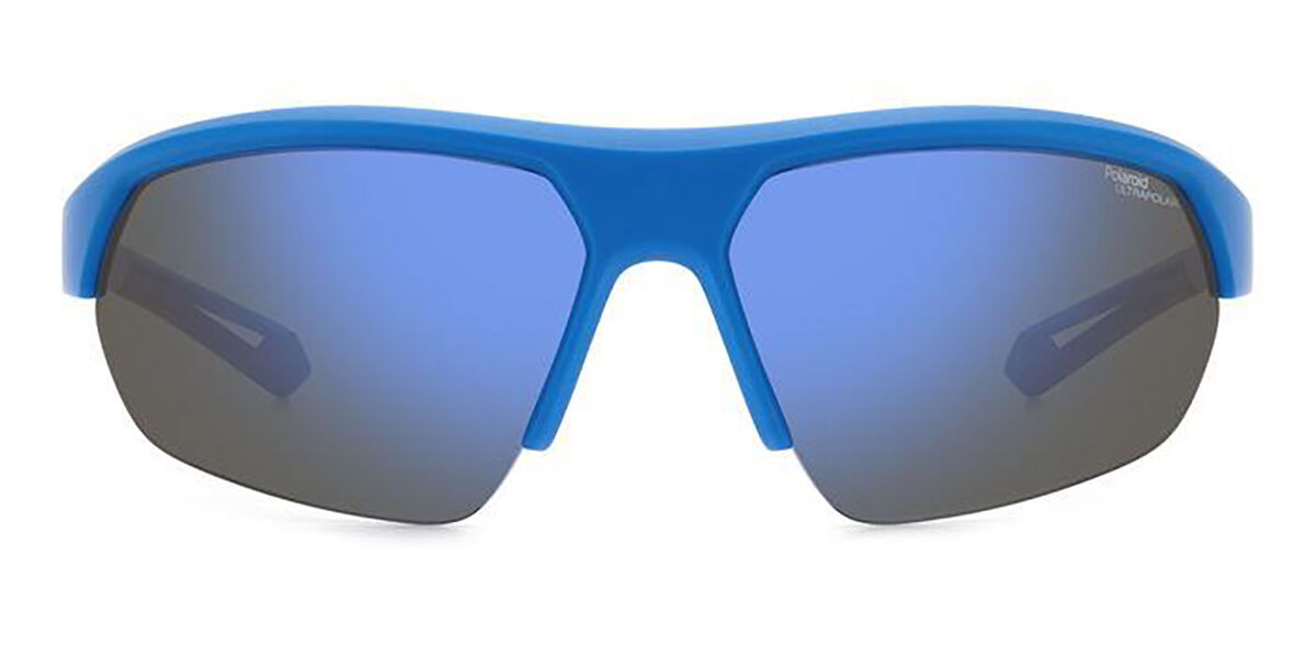 Polaroid PLD 7048/S Polarized FLL/QG, Blue frame, Blue Grey lenses