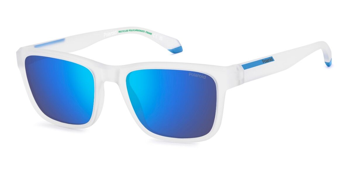 Polaroid PLD 2174/S Polarized 2M4/5X, White frame, Blue Mirror Polarized lenses