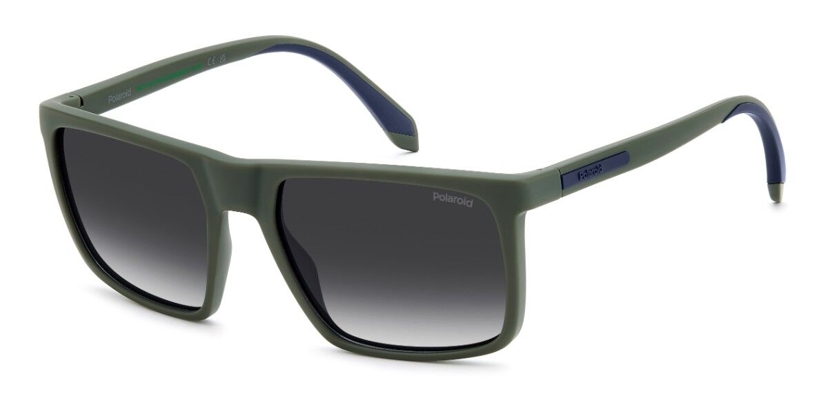 Polaroid PLD 2176/S/X Polarized TBO/WJ, Green frame, Gradient Grey Polarized lenses