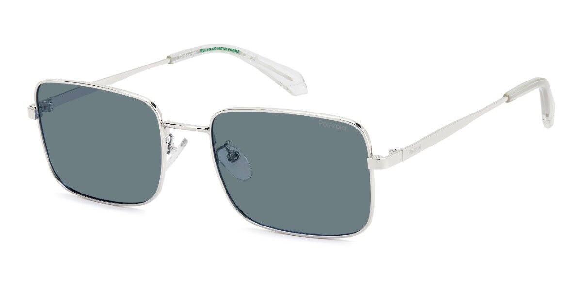 Polaroid PLD 4213/G/S/X Asian Fit Polarized 010/C3, Silver frame, Blue Polarized lenses